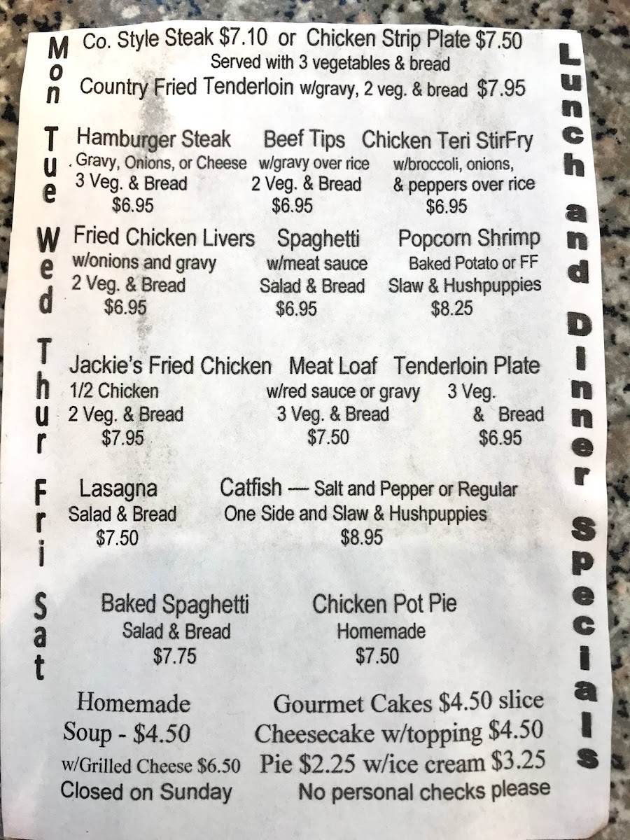 Stuart Family Restaurant Menu - Image 3